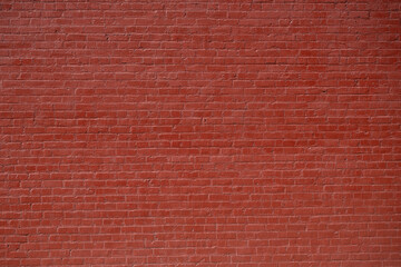 Red painted brick wall