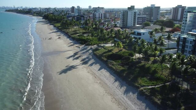 Imagens aéreas da cidade de Cabedelo, praia de Formosa e Camboinha, drone