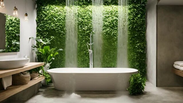 bath in bathroom