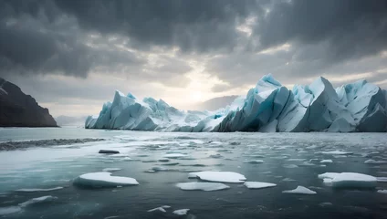 Keuken spatwand met foto the Northern Ice Landscape © LL. Zulfakar Hidayat