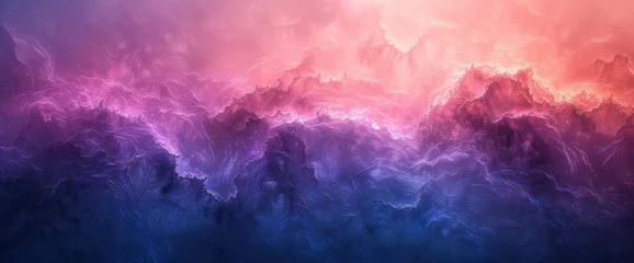 Foto op Canvas blue and purple gradation abstract background illustration, Desktop Wallpaper Backgrounds, Background HD For Designer © PicTCoral