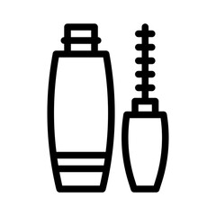Eyelash mascara line icon
