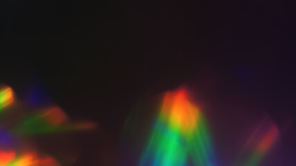 Colored Holographic Rainbow Flares - Mesmerizing Photo Overlay for Vibrant Designs