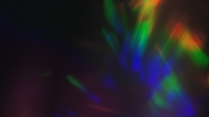 Colored Holographic Rainbow Flares - Mesmerizing Photo Overlay for Vibrant Designs