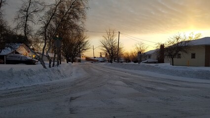 Sunrise on Winter, Moncton, New Brunswick, Canada., 2020.