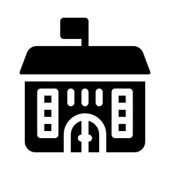 school glyph icon