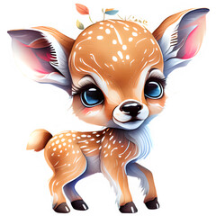 Baby deer illustration 