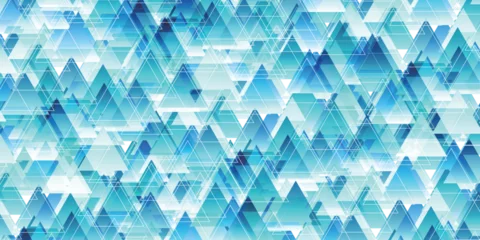 Foto op Plexiglas 青　テクノロジー　三角　テクスチャ　背景  © J BOY