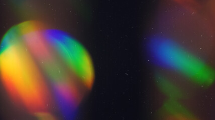 Dusted Holographic Rainbow Flares Overlay - Mesmerizing Texture with Vibrant Colors