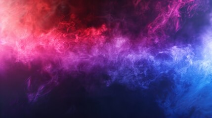 Illustration colorful fog or smoke isolated, transparent special effect. with bright red blue, fog or smoke background. - obrazy, fototapety, plakaty