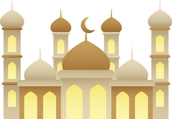 Islamic Architecture Mosque Design Vectors