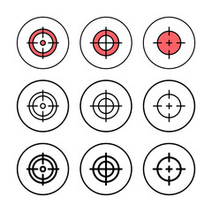 Target icon vector illustration. goal icon vector. target marketing sign and symbol