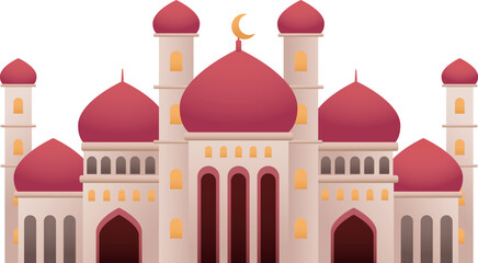 Islamic Architecture Mosque Design Vectors