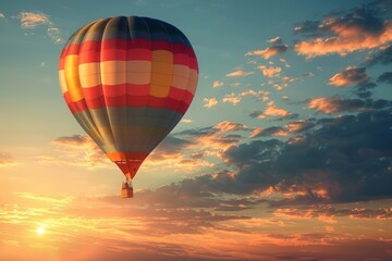 Obraz premium A hot air balloon powered by the sound of music
