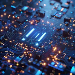 Obraz premium The transformation of data into valuable insights using AI in enterprises