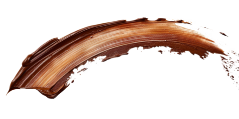 Artistic Brown Paint Brush Stroke Image