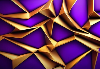 Purple and Golden Award Background. Modern Abstract Design