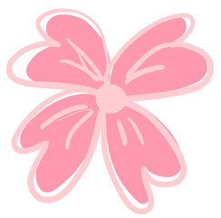 This is a pink flower drawing.
