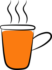 cup of coffee with steam