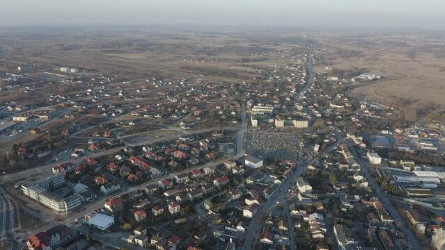 Beautiful Panorama Opoczno Aerial View Poland