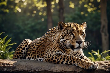 jaguar - animal, jaguar in the jungle, beautiful shot of an african leopard - jaguar