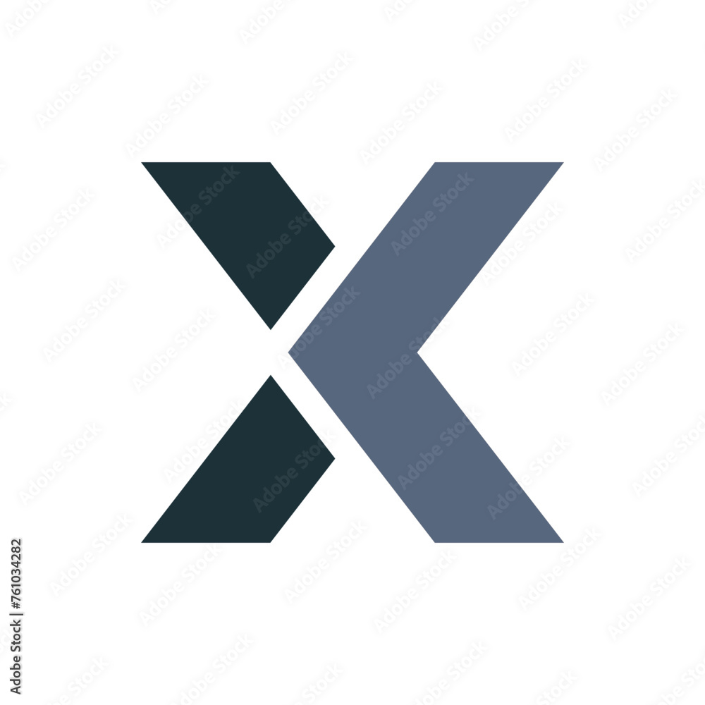 Poster monogram x. design vector x logo. monogram initial letter mark x logo design. monogram design vector
