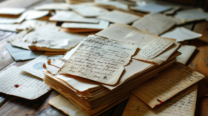 Handwritten cards filled with heartfelt messages are a popular way to express love and appreciation.