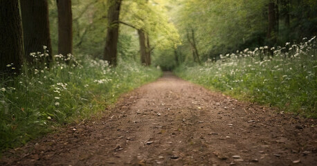 Naklejka premium path in the forest