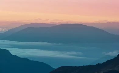 Fotobehang Andes at sunrise © Galyna Andrushko