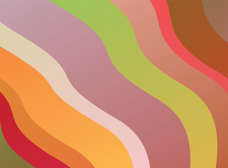 Multicolor striped abstract background. Vector illustration.