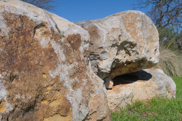 an outcropping of sedimentary rock that can be imagined as a multitude of different shapes