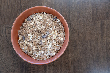 Bowl of Breakfast Muesli Cereal