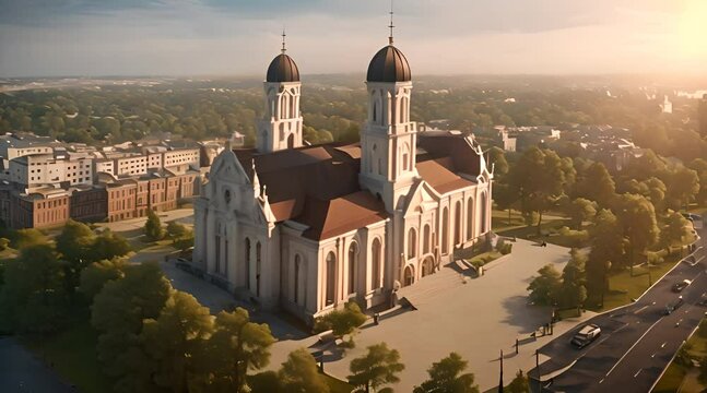 view of the cathedral, curch