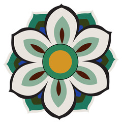 This is a traditional Korean Dancheong pattern.