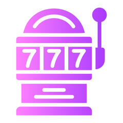 slot machine Gradient icon