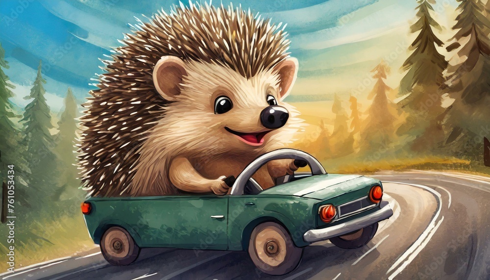 Wall mural hedgehog