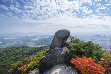 Images of strange rocks, strange stones and landscapes of suraksan Mountain near Seoul, Korea