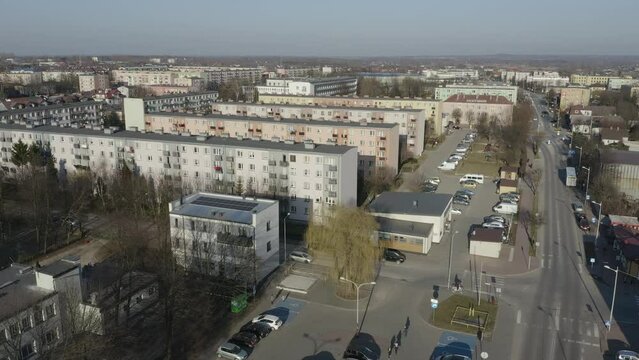 Beautiful Housing Estate Opoczno Aerial View Poland