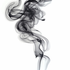 Swirling Smoke on a Tranquil Background
