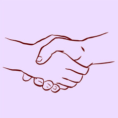 hand with a hand vector for card decoration illustration