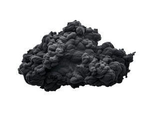 Naklejka premium dark smoke cloud isolated on a transparent background