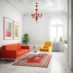 hall ussr interior design minimalism white color