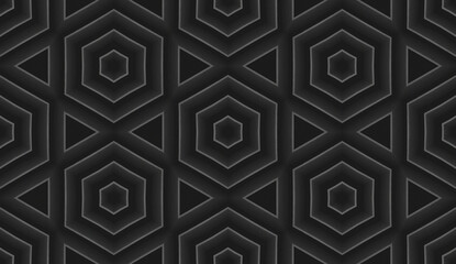 Geometric Tech Motion Seamless Background Pattern