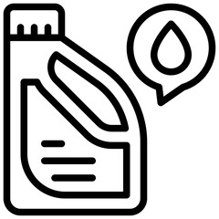 Oil Icon. Oil bottle icon