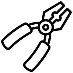 Plier Icon. Hand Tool Usage