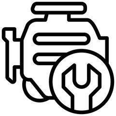 Repair Engine Icon. Engine troubleshooting icon
