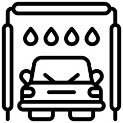 Car Wash Icon. Waterless Car Wash
