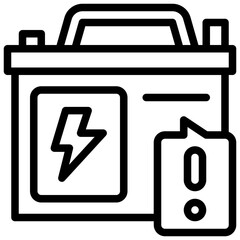 Car Battery Icon. Check Battery Icon