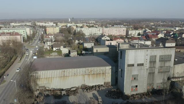 Old Warehouse Opoczno Aerial View Poland