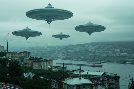 An alien flying saucer